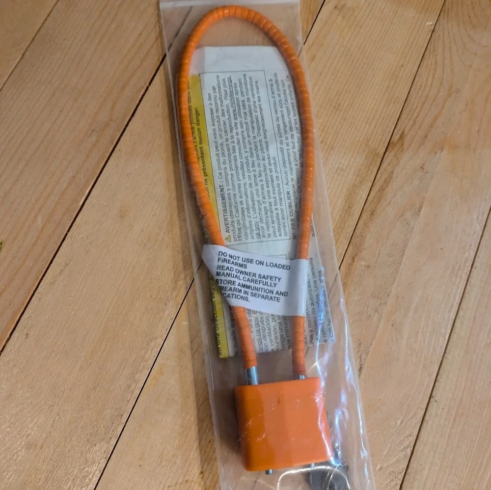 Orange Security Cable Lock - Picture 2 of 6